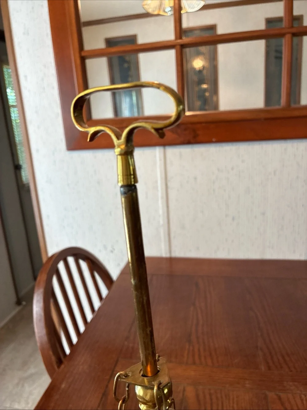 Antique Italian Brass Lucerna Oil Lamp 19th Century Adjustable With Tools